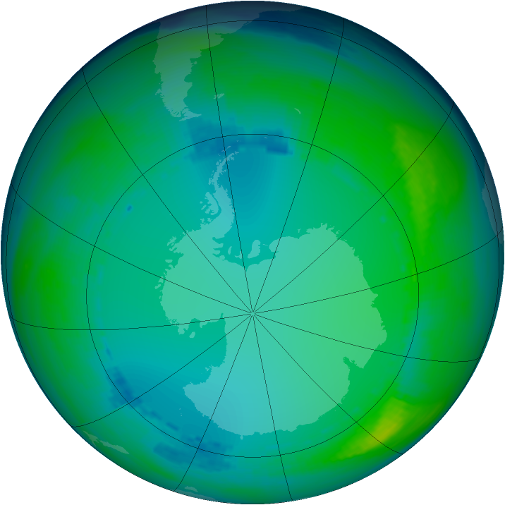 Ozone Map 1992-07-14